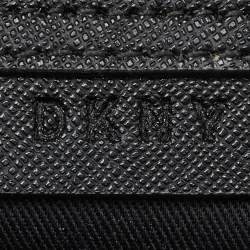 DKNY Light Grey Saffiano Leather Chain Tote