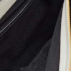 DKNY Light Grey Saffiano Leather Chain Tote