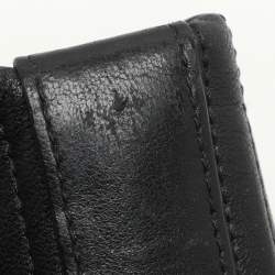DKNY Black Quilted Leather Chain Tote