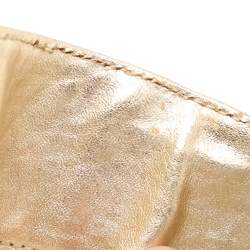 DKNY Gold Crinkled Leather Tote