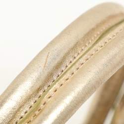 DKNY Gold Crinkled Leather Tote