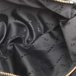 Dkny Black Quilted Leather Chain Flap Crossbody Bag