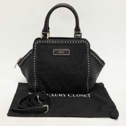 Dkny Black Canvas and Leather Donna Karan Satchel