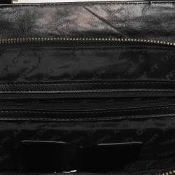Dkny Black Canvas and Leather Donna Karan Satchel