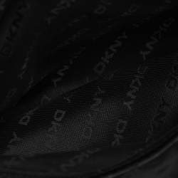 Dkny Black Canvas and Leather Donna Karan Satchel