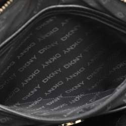 Dkny Black Canvas and Leather Donna Karan Satchel
