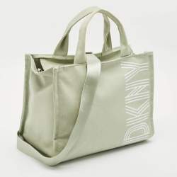 DKNY Mint Green Canvas Medium Noa Tote