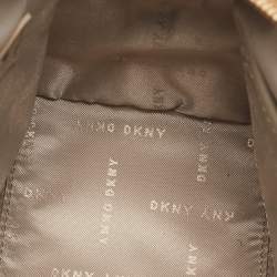 DKNY Tan/Beige Signature Coated Canvas Bryant Boston Bag