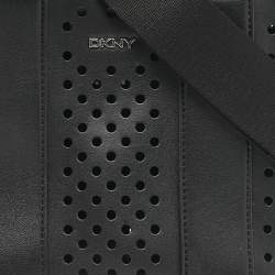Pre Owned DKNY Black Faux Leather Mini Dakota Tote
