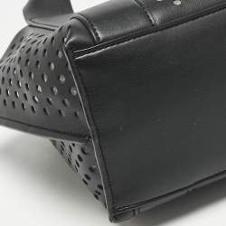 Pre Owned DKNY Black Faux Leather Mini Dakota Tote