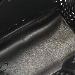 Pre Owned DKNY Black Faux Leather Mini Dakota Tote