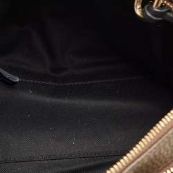 DKNY Dark Brown/Black Leather Greenwhich Top Handle Bag