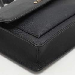 Pre Owned DKNY Black Leather Bryant Park Crossbody Bag