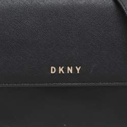Pre Owned DKNY Black Leather Bryant Park Crossbody Bag