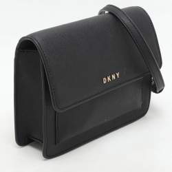 Pre Owned DKNY Black Leather Bryant Park Crossbody Bag