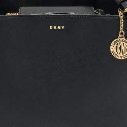 Pre Owned DKNY Black Leather Bryant Park Bucket Bag