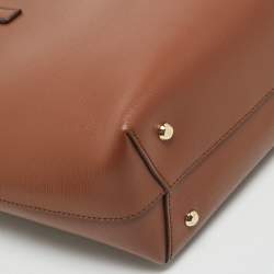 DKNY Brown Textured Leather Bryant Tote
