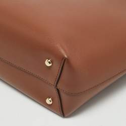 DKNY Brown Textured Leather Bryant Tote