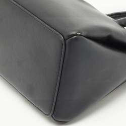 Pre Owned DKNY Black Leather Small Dixie Tote