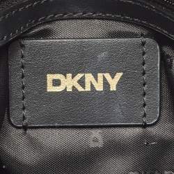 Pre Owned DKNY Black Leather Small Dixie Tote