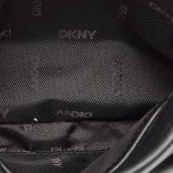 Pre Owned DKNY Black Leather Small Dixie Tote