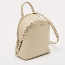 Pre Owned DKNY Off Leather Mini Bryant Backpack Crossbody Bag