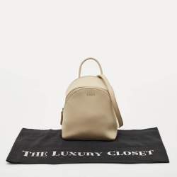 Pre Owned DKNY Off Leather Mini Bryant Backpack Crossbody Bag