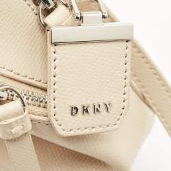 Pre Owned DKNY Off Leather Mini Bryant Backpack Crossbody Bag