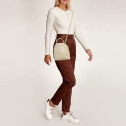 Pre Owned DKNY Off Leather Mini Bryant Backpack Crossbody Bag