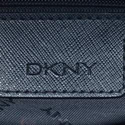 Pre Owned DKNY Brown Lizard Embossed Leather Chelsea Satchel