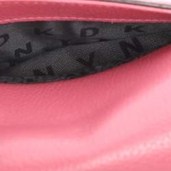 Pre Owned DKNY Pink Leather Small Elisa Crossbody Bag