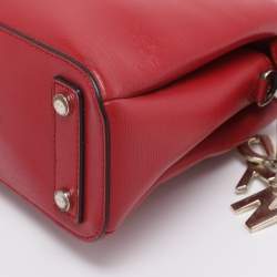 Pre Owned DKNY Red Leather Paige Tote