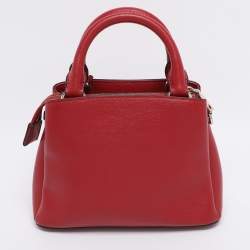 Pre Owned DKNY Red Leather Paige Tote