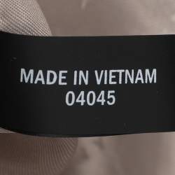 Pre Owned Dkny Beige/Burgundy Canvas and Leather Tote