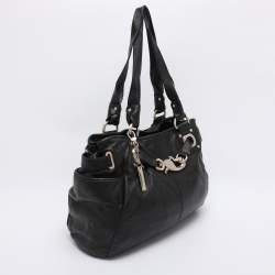 Pre Owned Dkny Black Leather Satchel