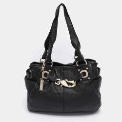 Pre Owned Dkny Black Leather Satchel