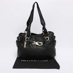 Pre Owned Dkny Black Leather Satchel