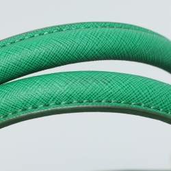 Pre Owned DKNY Green Saffiano Leather Robinson Double Zip Tote