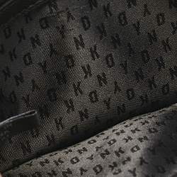 Pre Owned DKNY Black Quilted Leather Flap Chain Crossbody Bag