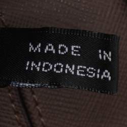 Pre Owned DKNY Brown/Beige Signature Canvas And Leather Chain Shoulder Bag