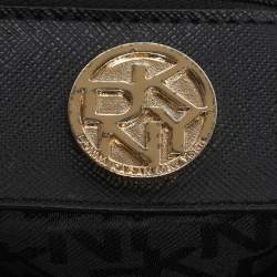 Pre Owned DKNY Navy Blue Lizard Embossed Leather Bryant Crossbody Bag