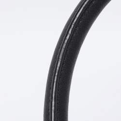 Pre Owned DKNY Black Canvas and Leather Satchel