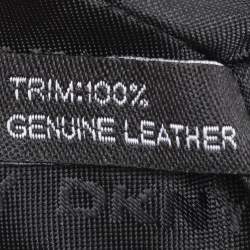 Pre Owned DKNY Black Canvas and Leather Satchel