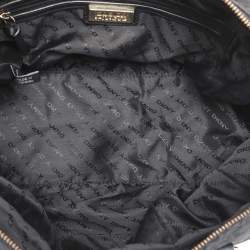 Pre Owned DKNY Black Canvas and Leather Satchel