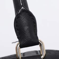 Pre Owned DKNY Black Canvas and Leather Satchel