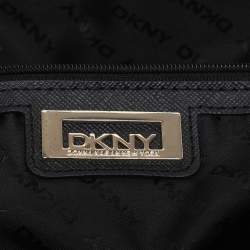 Pre Owned DKNY Black Canvas and Leather Satchel