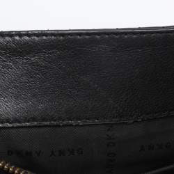 Pre Owned DKNY Black Quilted Leather Chain Tote