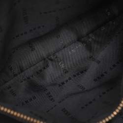 Pre Owned DKNY Black Quilted Leather Chain Tote