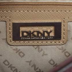 Pre Owned DKNY Red Lizard Embossed Leather Top Handle Bag