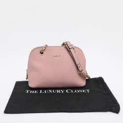 Pre Owned DKNY Pink Leather Shoulder Bag